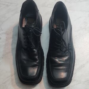 Classic Black Leather Men's Derbys